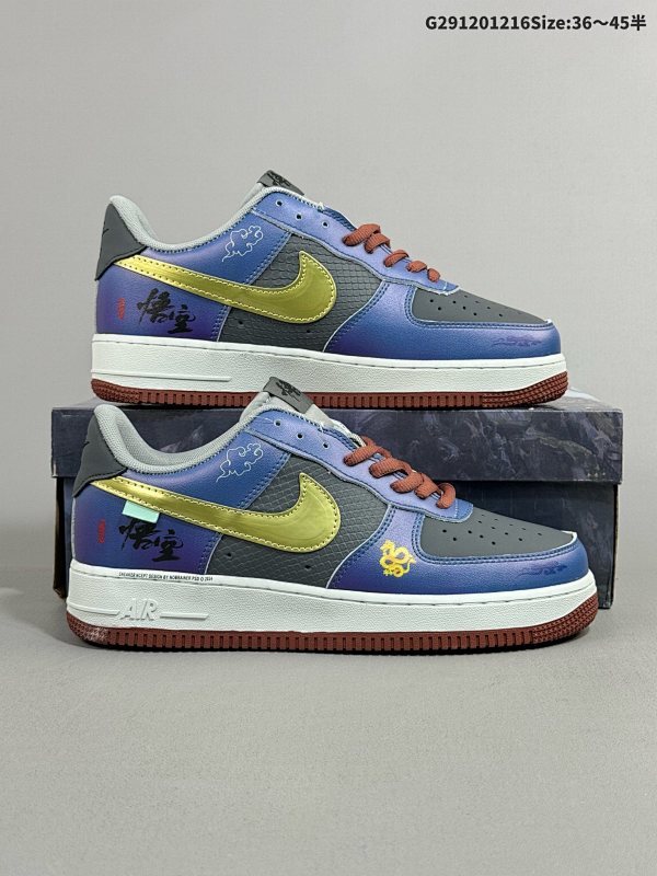 12036-45半 新款 AF1耐克 Nike Air Force 1 07 Low 空军一号 黑神话悟空 限量版 气垫厚底增高百搭运动板鞋货号315122-116