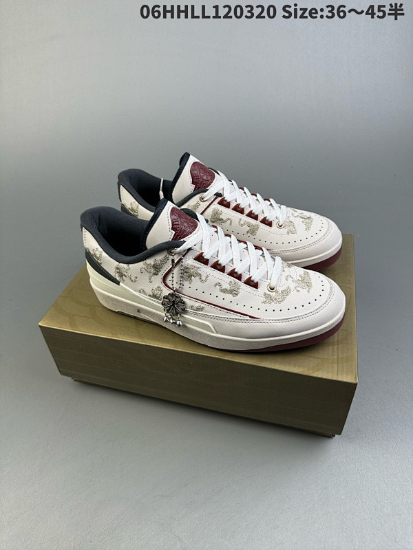 160真标带半码 Air Jordan 2 Low "Chinese New Year" 低帮06HHLL120320 Size:3645半货号FJ5736-100