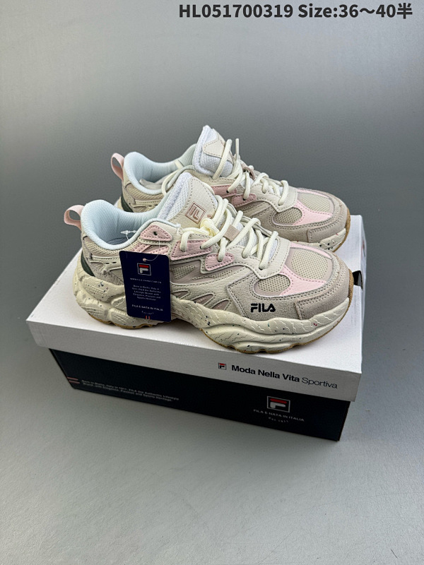 170  FILA 斐乐蕨草鞋FERN女鞋运动鞋2023秋新款户外老爹鞋反光休闲鞋货号 货号F12W331101FBS HL051700319 Size:3640半