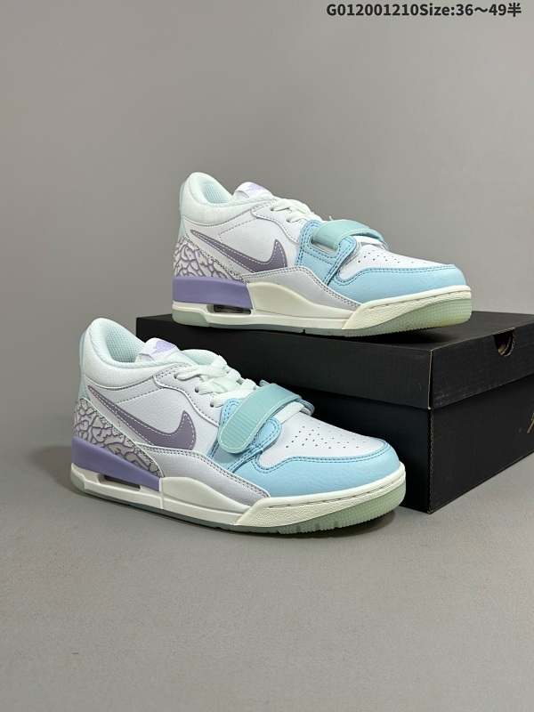 20036-39半 Air Jordan Legacy 312 Low 低帮 马卡龙配色 白蓝紫 AJ312低邦 白蓝紫 乔丹篮球鞋系列货号HQ3820-151