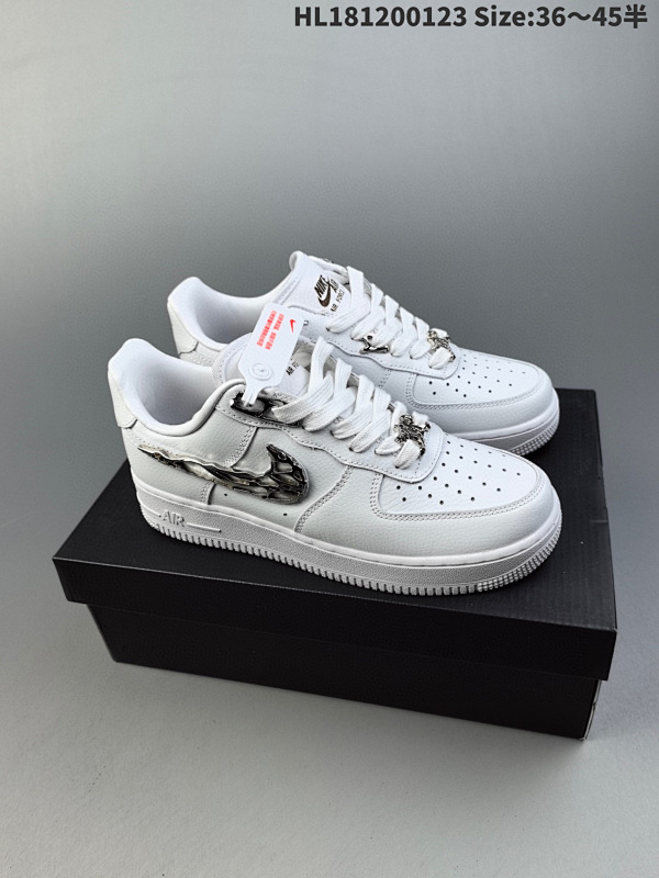 120 真标耐克Nike Air Force 1 Low  空军一号低帮百搭休闲运动板鞋ID:HL181200123 Size:3645半货号FV3616-101