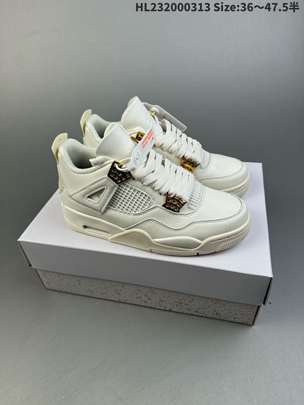 200 头层Air Jordan 4 Retro "Metallic Gold" 白金 乔丹4代 AJ4HL232000313 Size:3647.5半货号: FV5029 141