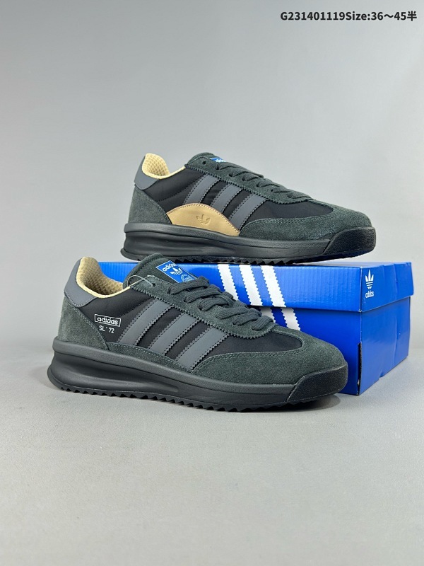 14036-45半 adidas originals SL 72 RS 复古单品 原装级adidas originals SL 72 RS 防滑 低帮 生活体闲鞋 男女同款货号IH5569