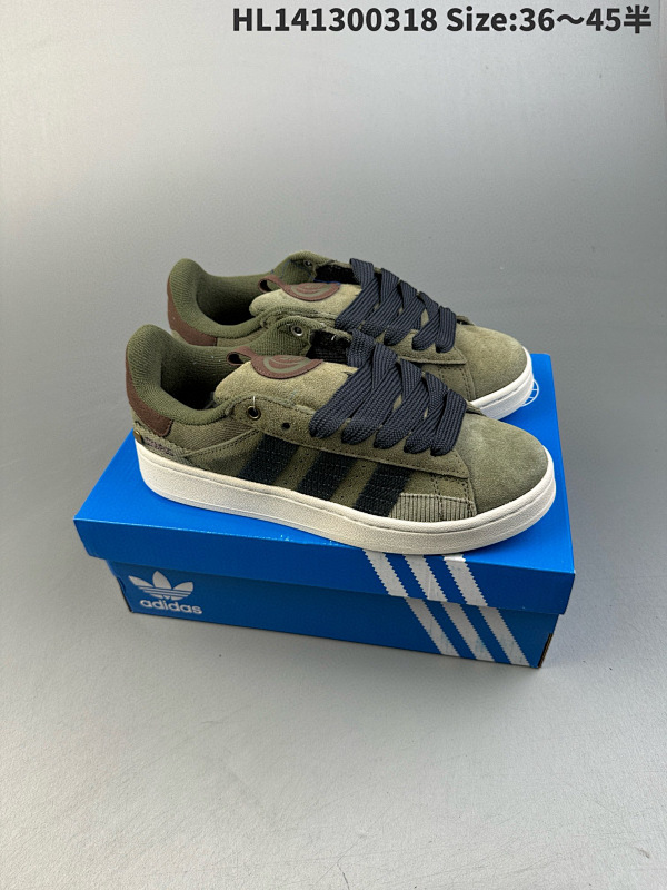130 真标Adidas Originals Campus 00s 学院系列 面包风经典复古低帮百搭休闲运动板鞋 货号HQ6638  编码 HL141300318 Size:3645半