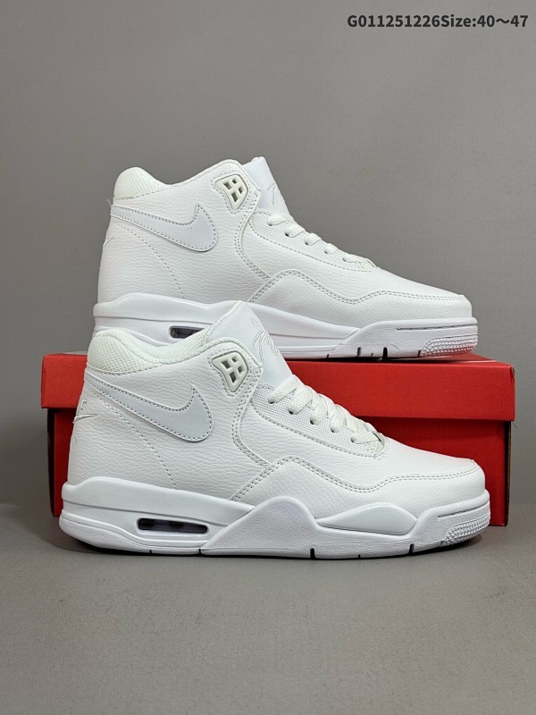 12540-47 Nike Air Flight Legacy 89 耐克 89款 全白 纯白 以白色调为主色调加上白色的元素点缀货号BQ4212-101