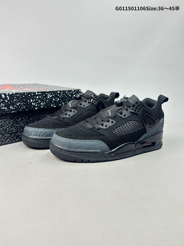 15036-45半 Air Jordan 3.5 Spizike Low "Black" 低帮 黑武士 AJ3.5货号FQ1759-001