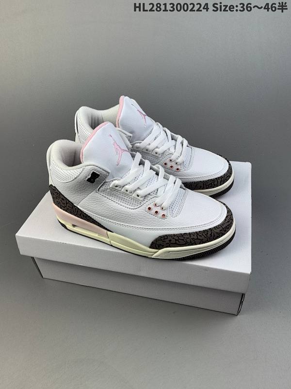 130 Air Jordan 3 Retro "Neapolitan" 摩卡粉HL281300224 Size:3646半货号CK9246-102