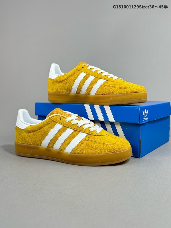 10036-45半 adidas Originals Gazelle INdoor 三叶草休闲防滑耐磨低帮板鞋 鞋头出色设计货号:HQ8716