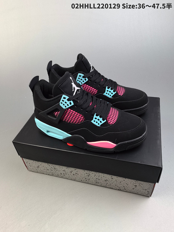 22036-47.5半 头层带半码 Air Jordan 4 Retro 马卡龙  02HHLL220129 Size:3647.5半货号AQ9129-004