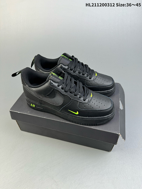 120 Nike Air Force 1 Low 黑白 空军一号低帮运动休闲板鞋官方同步 货号DA8481  HL211200312 Size:3645