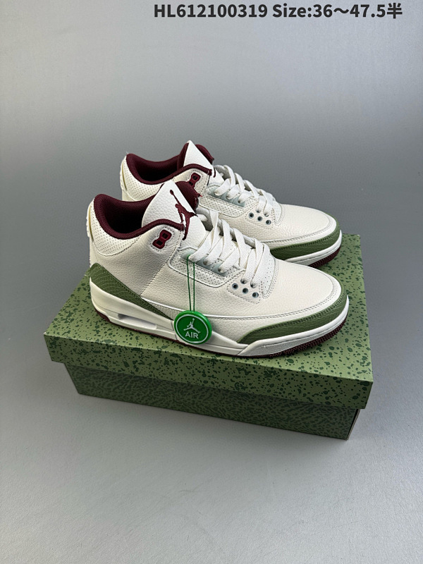 210 公司级Air Jordan 3 Retro Hide and Sneak 白灰棕ID: HL612100319 Size:3647.5半货号CT8532-166