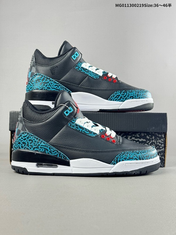 13036-46半 Air Jordan 3 Retro "MoTo" 伏特闪电 AJ3 乔丹3代 aj3 乔3 黑绿红货号FV5437-001