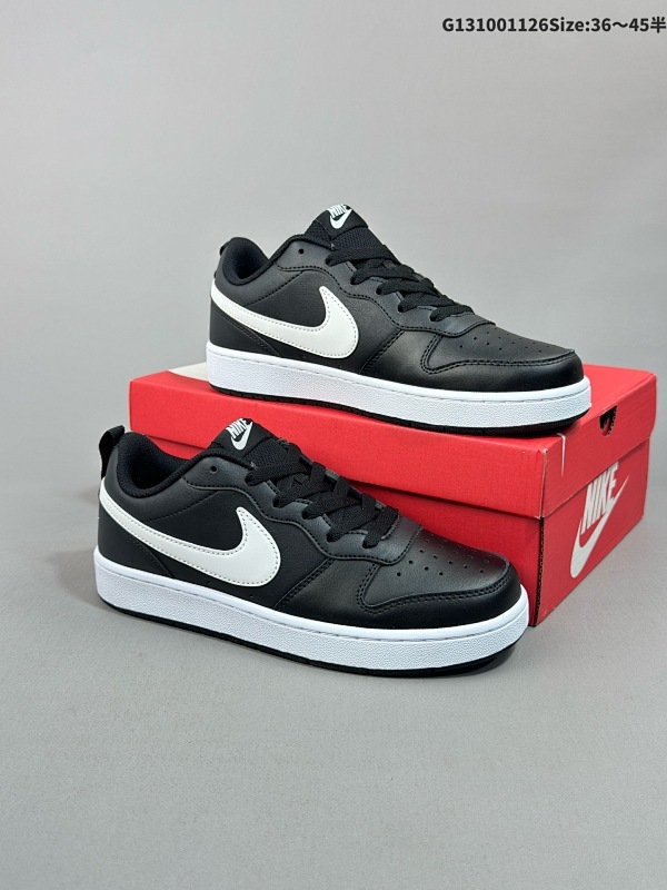 10036-45半 Nike Court Borough Low 低帮百搭透气休闲运动板鞋男女鞋 经典耐用的设计货号BQ5448-002