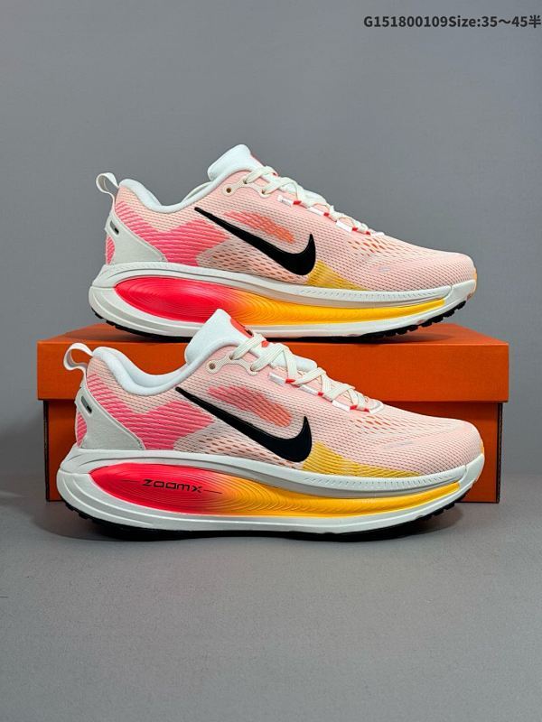 18035.5-45半 公司级Nike VOMERO 18 耐克 舒适减震防滑 低帮跑步鞋 全掌ReactX泡绵中底货号:HM6804-100