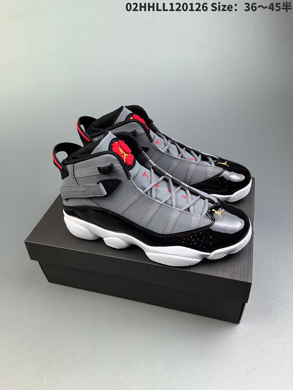 120 Air Jordan 6 Rings "Paint 02HHLL120126 Size3645半男货号322992-100 女货号323419-100
