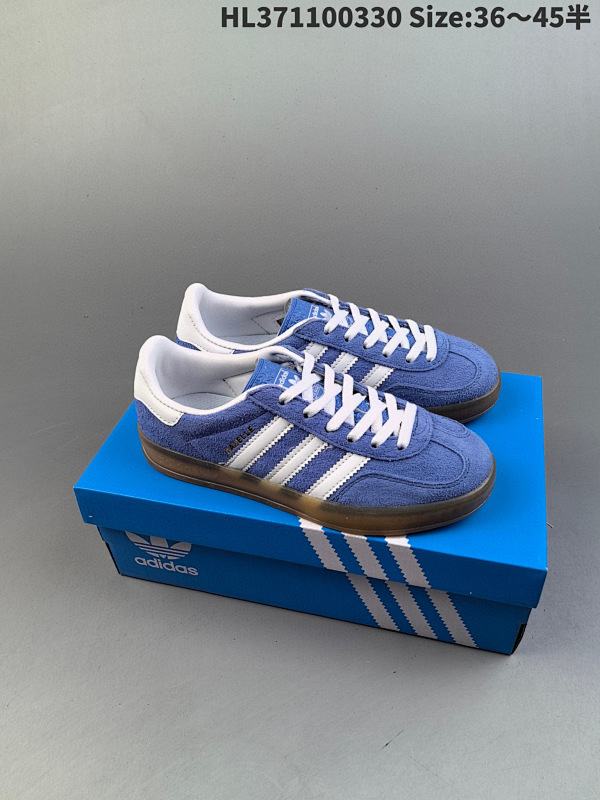 110 阿迪达斯Adidas Originals Gazelle Indoor 三叶草复古防滑耐磨低帮板鞋 HQ8717  ID:HL371100330 Size:3645半