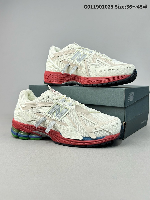 New Balan 1906R 新百伦1906 NB1906 白红色 男女同款 潮流复古透气轻便低帮跑步鞋鞋面选用了白色网面货号M1906AB