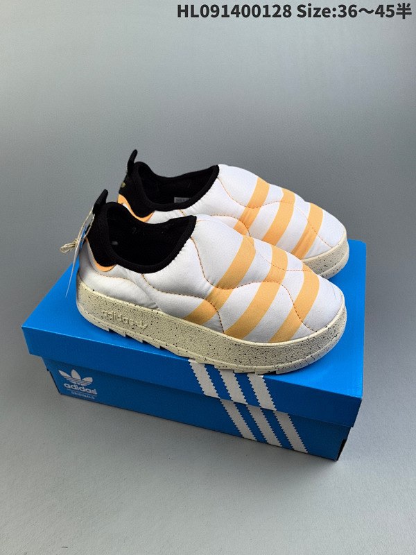140真标带半码 Adidas Originals Puffylette 阿迪达斯 一脚蹬面包鞋 蓬蓬鞋 货号IF4326 编码HL091400128 Size:3645半
