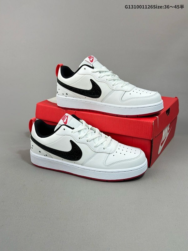 10036-45半 Nike Court Borough Low 低帮百搭透气休闲运动板鞋男女鞋 经典耐用的设计货号DM0110-100