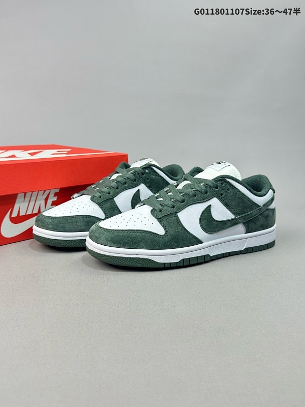 18036-47.5半 Nike SB Dunk Low Next Nature "Green Suede" 耐克 SB 低邦 绿白翻毛货号HJ7673-002