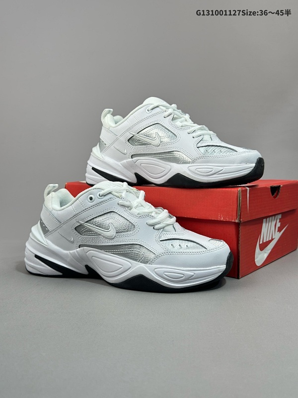 10036-45半 耐克 Nike M2K Tekno 男女子运动鞋厚底老爹鞋经典复古休闲慢跑鞋货号CJ9583-100