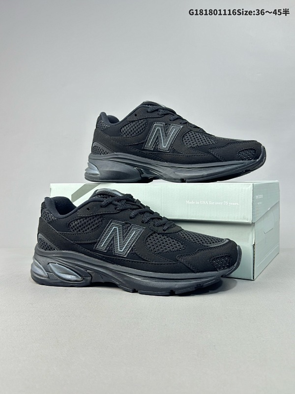 18036-45半 公司级New Balance M2010系列 新百伦 复古老爹风网布跑步休闲运动鞋货号:M2010BK