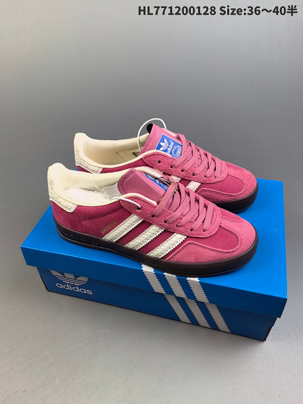 120 阿迪达斯 Adidas Originals Gazelle Indoor 复古三叶草防滑透明橡胶板鞋经典运动鞋货号IF1809 编码HL771200128 Size:3640半