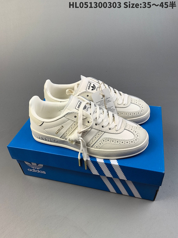 130 阿迪达斯Adidas originals Gazelle Indoor  这款阿迪达斯运动鞋是 1979编码HL051300303 Size:3545半货号IE8407