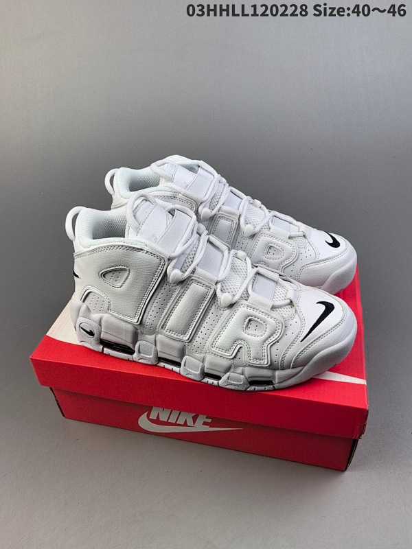 130 Nike Air More Uptempo 耐克 皮蓬大AIR 高帮 白深蓝 以白色装扮示人货号DH8011-10003HHLL120228
