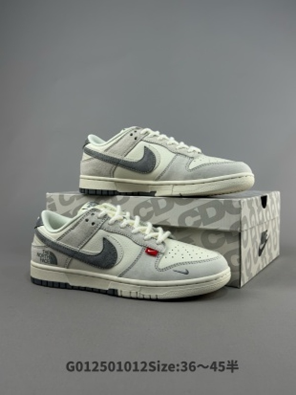The North FACE  x Nike Dunk SB Low 北面 x 耐克 SB 低帮 联名米白灰双勾货号SJ1089-009