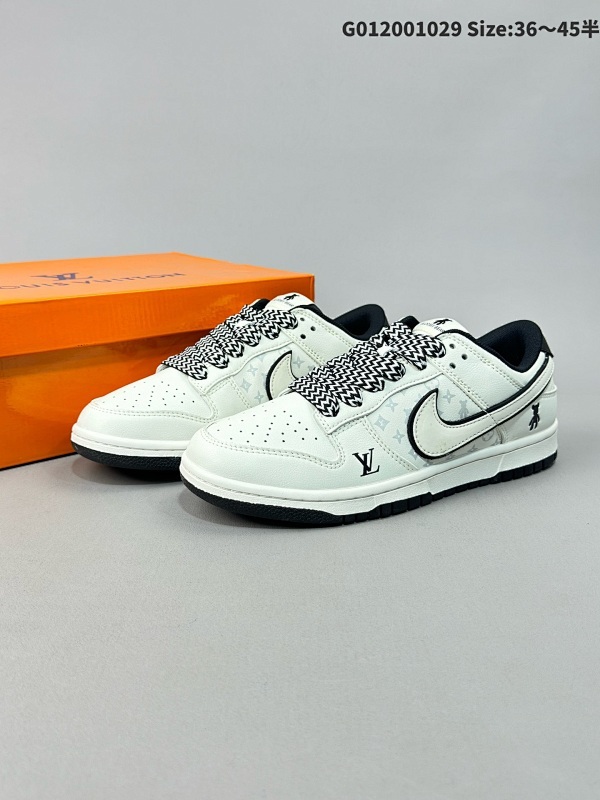 20036-45半 定制球鞋 Louis Vuitton x Kaws x Nike Dunk SB Low 路易威登 x 耐克 SB 低帮货号SJ2068-239
