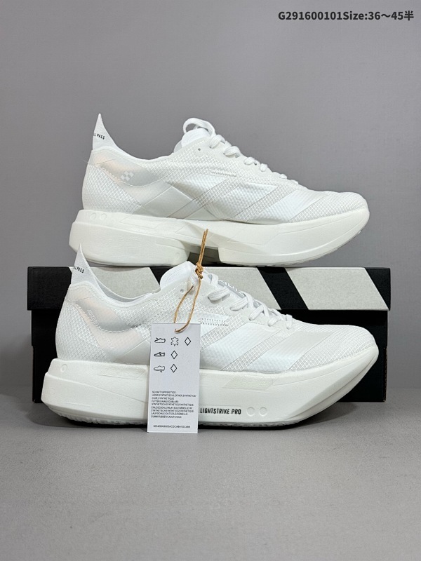 16036-45半 公司级Adidas Adizero Adios 4 M马拉松飞线贾卡轻质透气休闲运动跑步鞋货号:JR6355