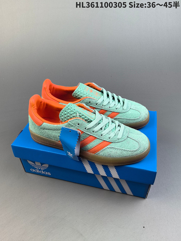 110 adidas Originals Gazelle INdoor 三叶草休闲防滑耐磨低帮板鞋货号: EF5755 编码HL361100305 Size:3645半