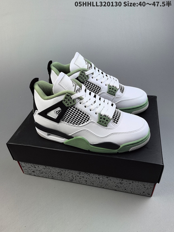 35040-47.5半 纯原版本 全头层 Air Jordan 4 Retro "Seafoam" 鼠尾草海盐05HHLL320130 Size:4047.5半货号AQ9129-103