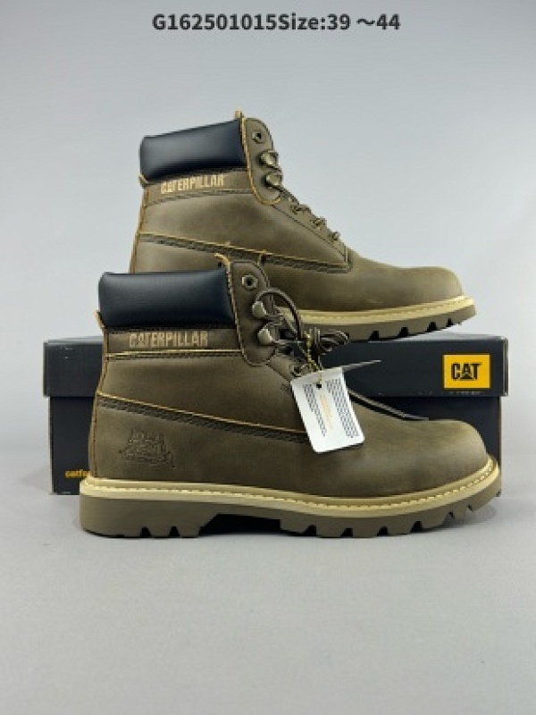 新货CAT 卡特经典百搭户外休闲工装靴水晶底系列   P723789