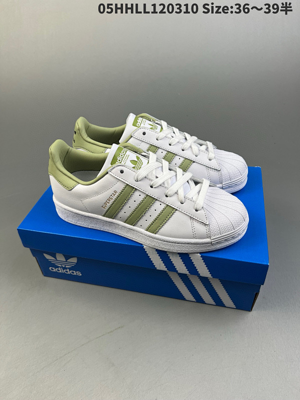 150公司级 头层 Adidas originals Superstar 阿迪达斯 低帮 白绿色 贝壳头货号GY5986  05HHLL120310