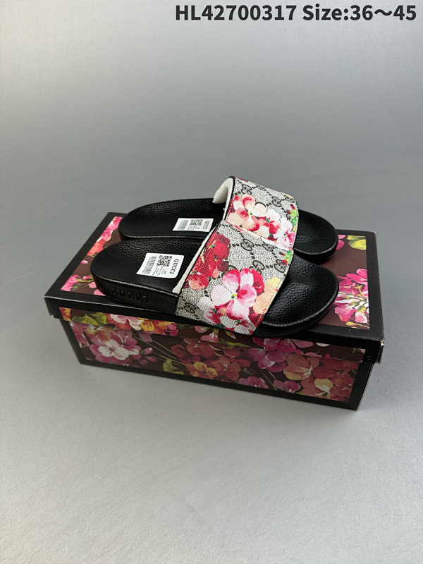 70 Gucci 古驰一字拖鞋  历年经典爆款 高端复刻  Gucci 2023ss 夏季时尚潮流爆款  HL42700317 Size:3645