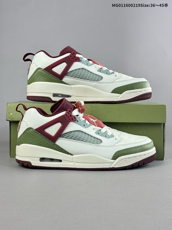 16036-45半 Air Jordan 3.5 Spizike Low "Cny Year Of The Dragon" 低帮 龙年限定 白绿红货号FJ6372-100