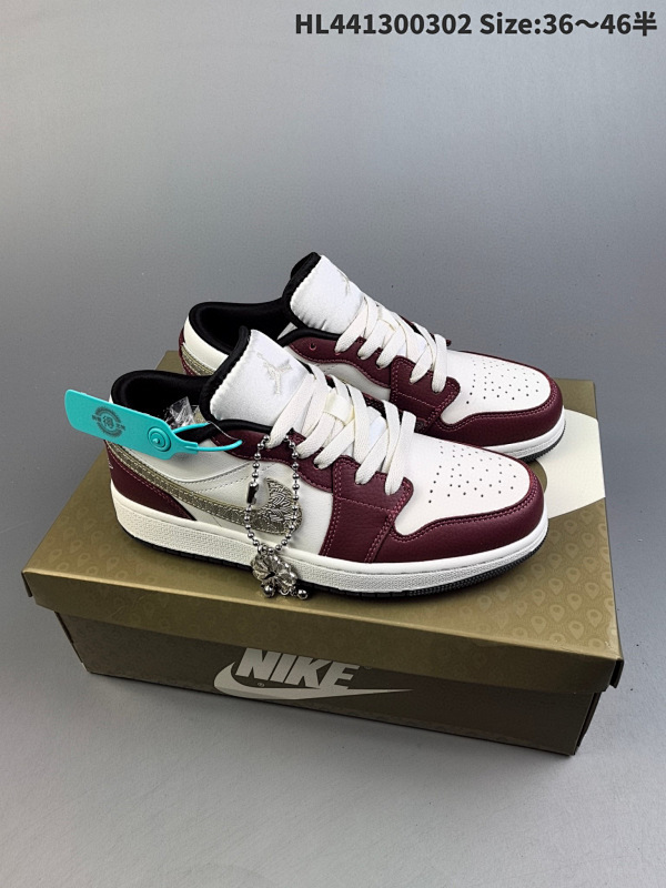 130 头层Jordan 1 Low Year of the Dragon AJ1 乔1龙年限定 文化休闲板鞋  FJ5735-100 编码HL441300302 Size:3646半