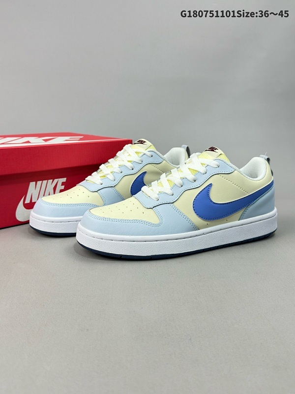 7536-45超级福利 Nike Court Borough Low 低帮百搭透气休闲运动板鞋男女鞋货号FV8120-141