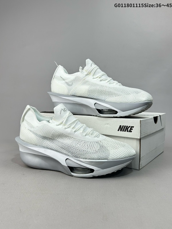 18036-45 Nike Alphafly 3 耐克 阿尔法飞行3代 低帮 白灰色 马拉松世界纪录跑鞋货号FD8381-102