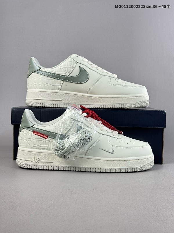12036-45半 Nike Air Force 1 CNY "Year of the Snake" 耐克 空军一号 低帮 蛇年限定 白绿红货号HV5979-130