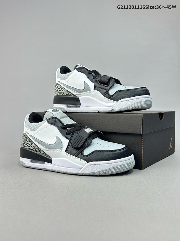 12036-45半 三合一最强合体多种新配色回归!耐克Nike Air Jordan Legacy 312 LowWhite/Grey Fog/Blue/Red货号:CD7069-105