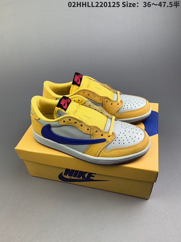 220头层带半码 Travis Scott x Air Jordan 1 Low 02HHLL220125 Size3647.5半货号DZ4137-700