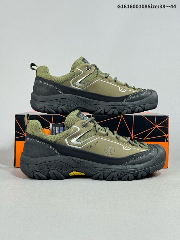 16038-44 公司级意大利老牌鞋厂crispi 的徒步鞋 厚底增高老爹鞋 户外低帮靴子 徒步旅游鞋