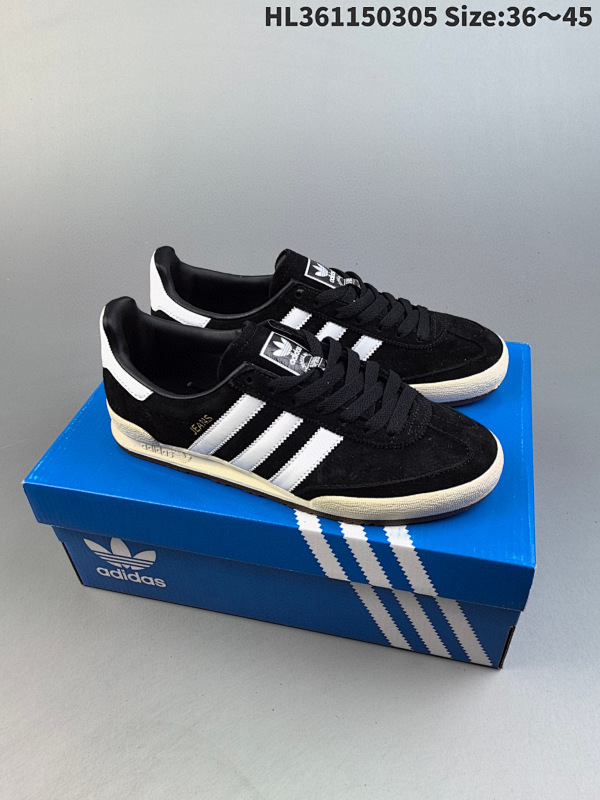 115 AD Originals Jeans 复古低帮时尚板鞋 翻毛黑色 GW1399 看它第一眼 编码HL361150305 Size:3645