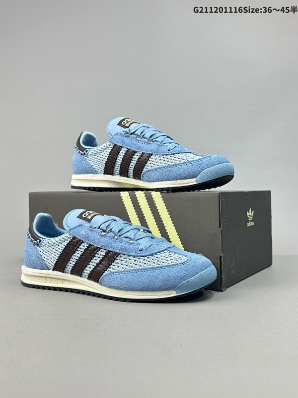 12036-45半 公司级阿迪达斯Adidas WB SL76 三叶草复古休闲网面透气跑步鞋休闲运动鞋 货号:IH3262