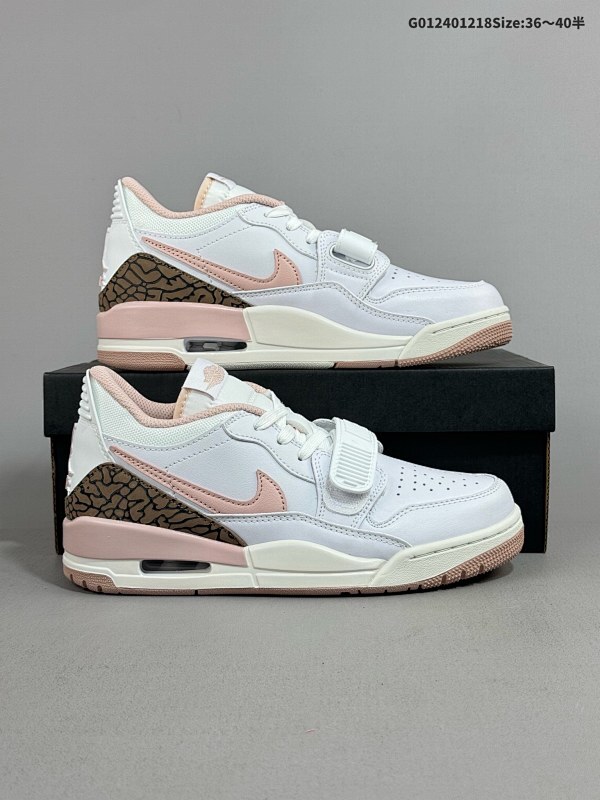 24036-40半  Air Jordan Legacy 312 Low低邦 白粉 乔丹篮球鞋系列货号FQ7827-116