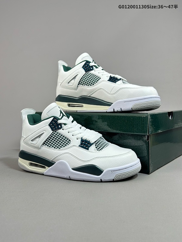 20036-47.5半 Air Jordan 4 Retro "Oxidized Green" 氧化绿 AJ4 乔丹4代 aj4 乔4 白绿 乔丹篮球鞋系列货号FQ8138-103