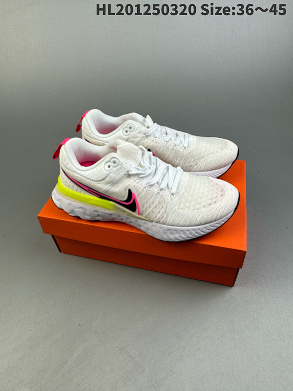 125 耐克NIKE REACT INFINITY RUN FK 3瑞亚机能风疾速系列越野缓震休闲运动鞋货号:DD3024-001 ID: HL201250320 Size:3645